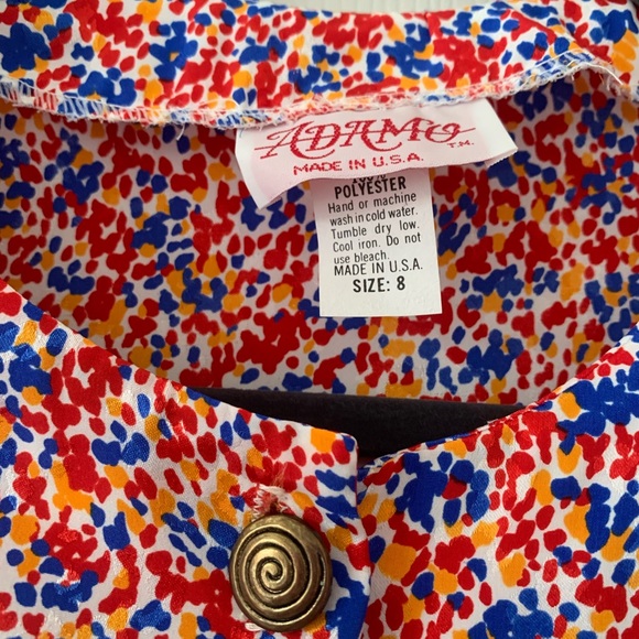 Vintage size 8 short sleeve blouse - Picture 3 of 4